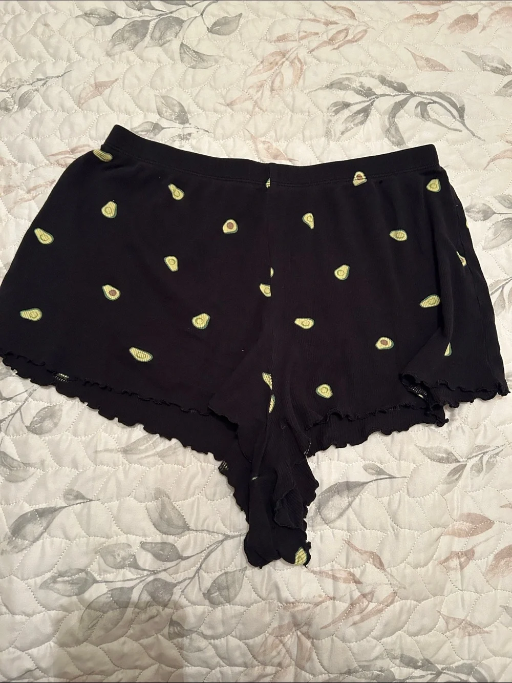 H&M Black Avocado Print Pajama Set